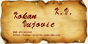 Kokan Vujović vizit kartica